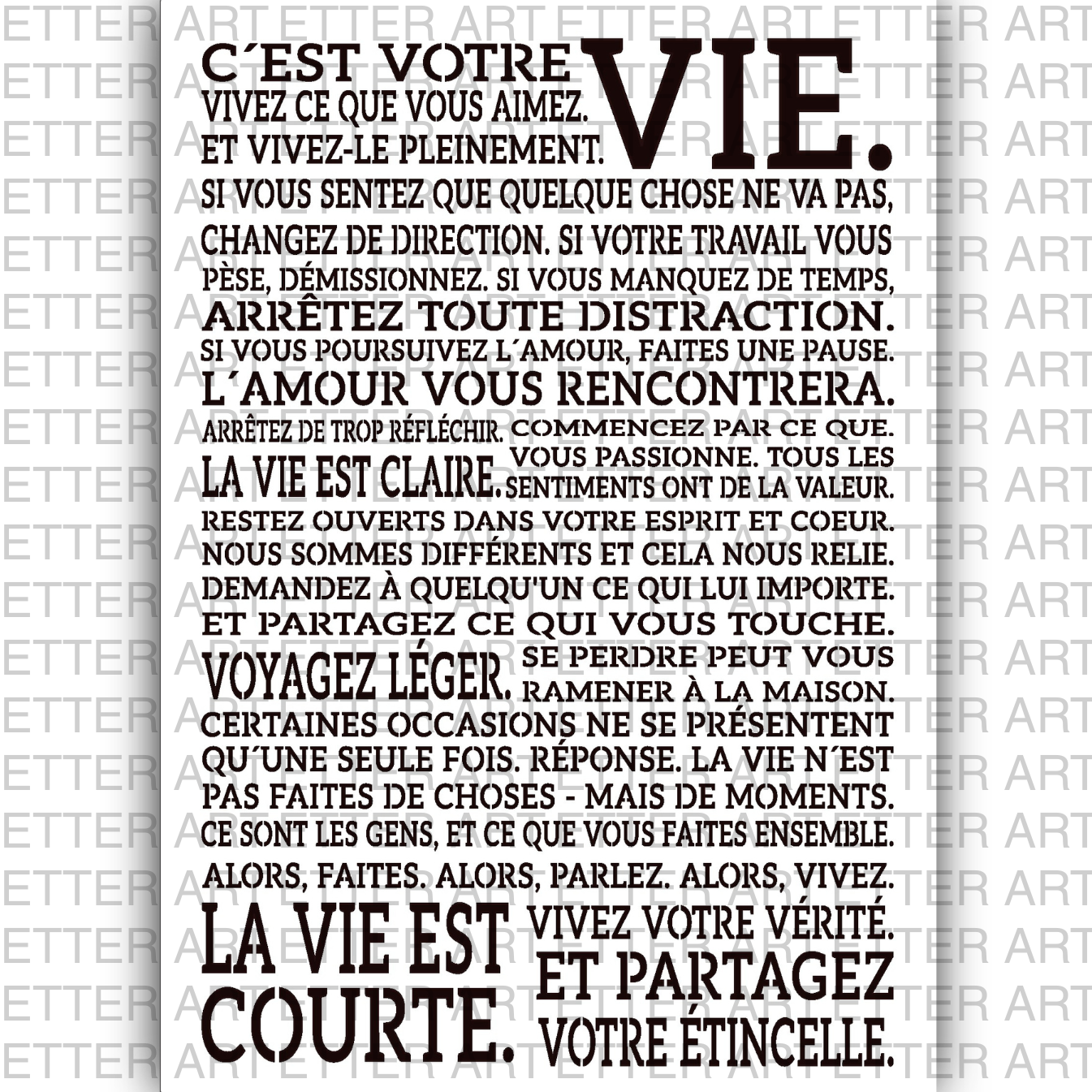 Typography French