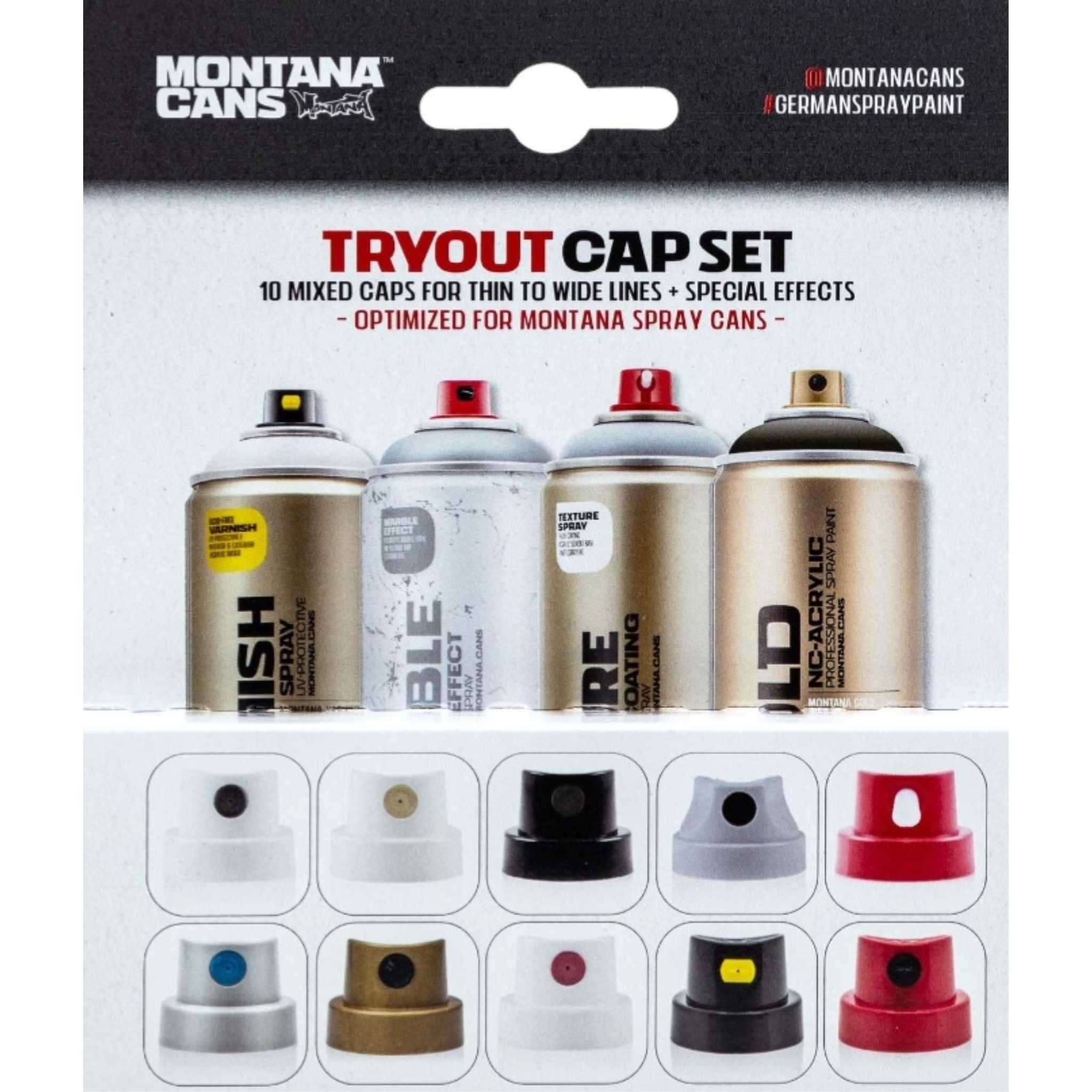 Montana CAP SETS - Spray Head Sets