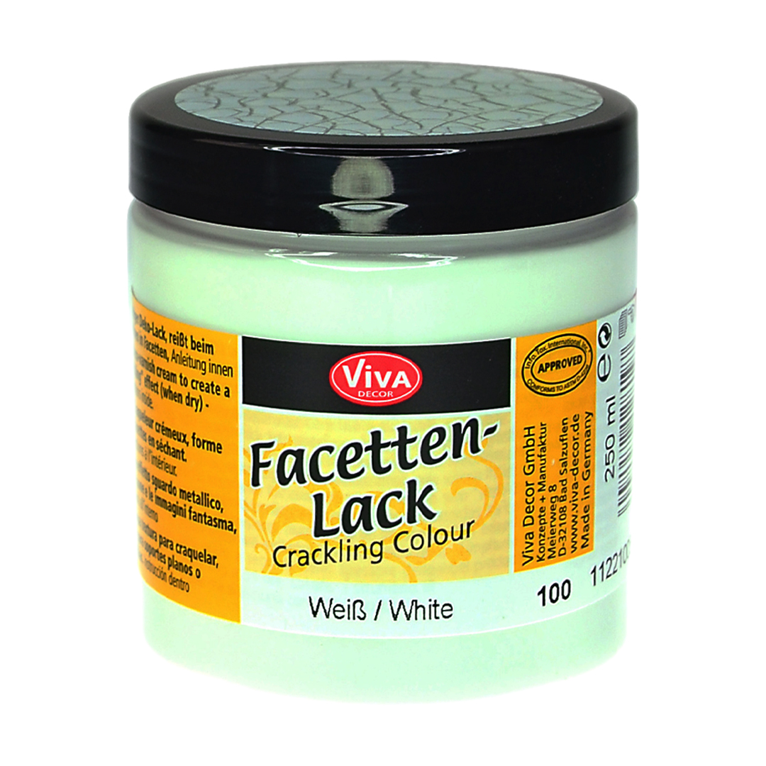 Faceted Varnish Crackling Color White 250 g