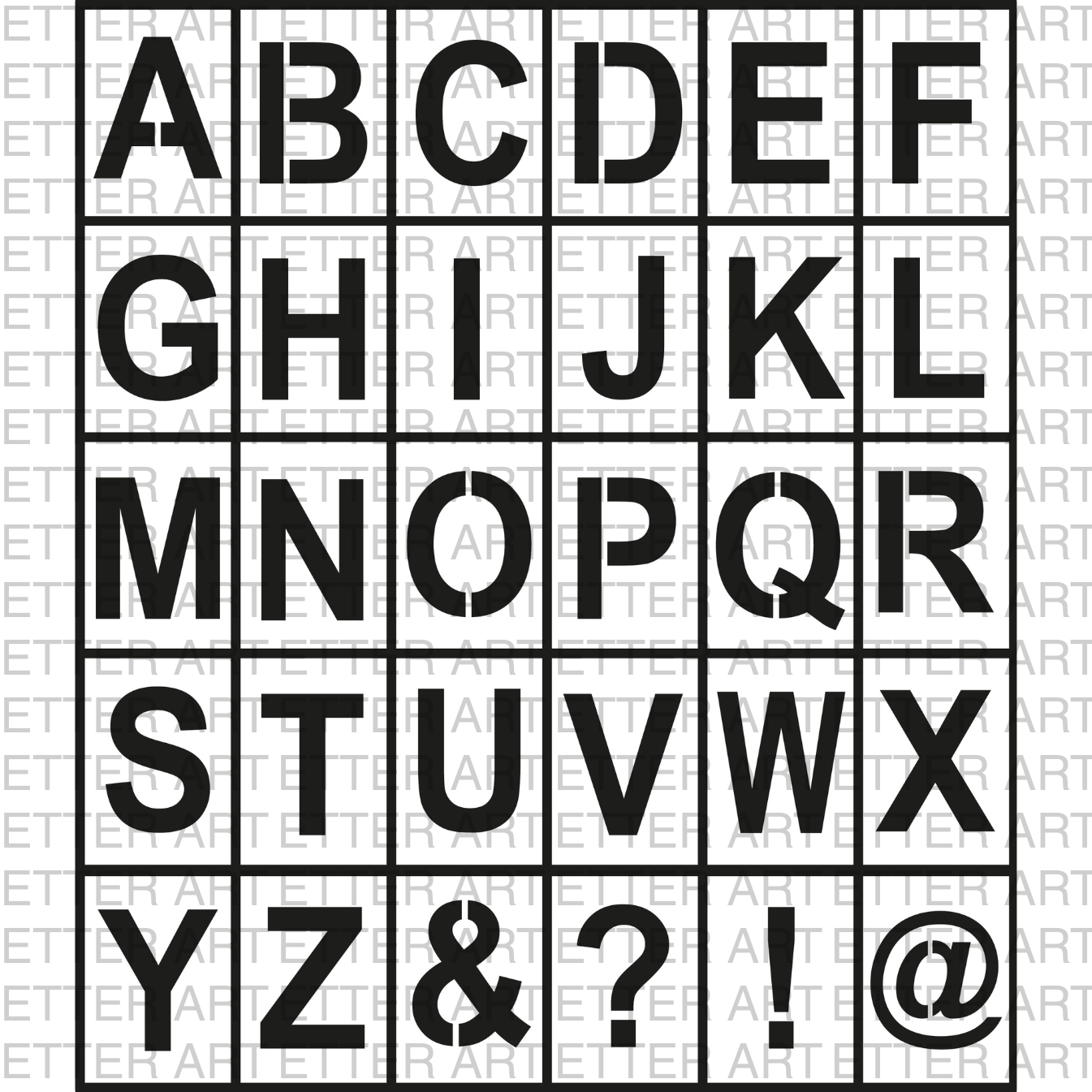 LETTER SET BOLD STYLE