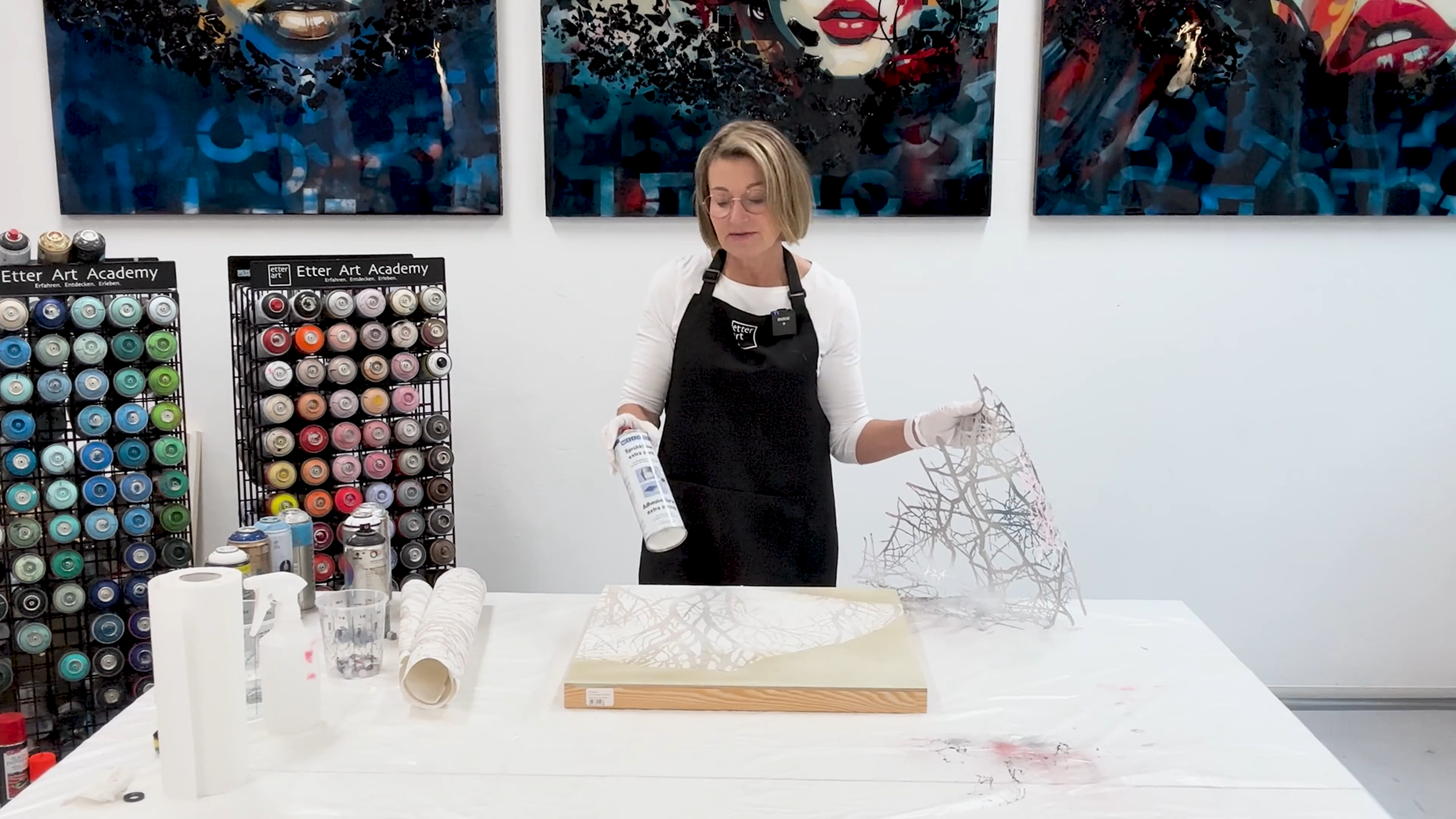 „How to Stencil Art“: Online course on techniques for art with stencils – English