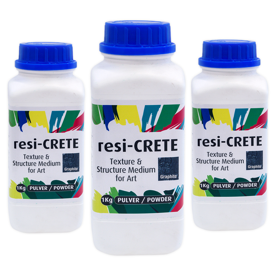 ABVERKAUF!!! resi-CRETE Textur- und Strukturmedium in 3 Farben