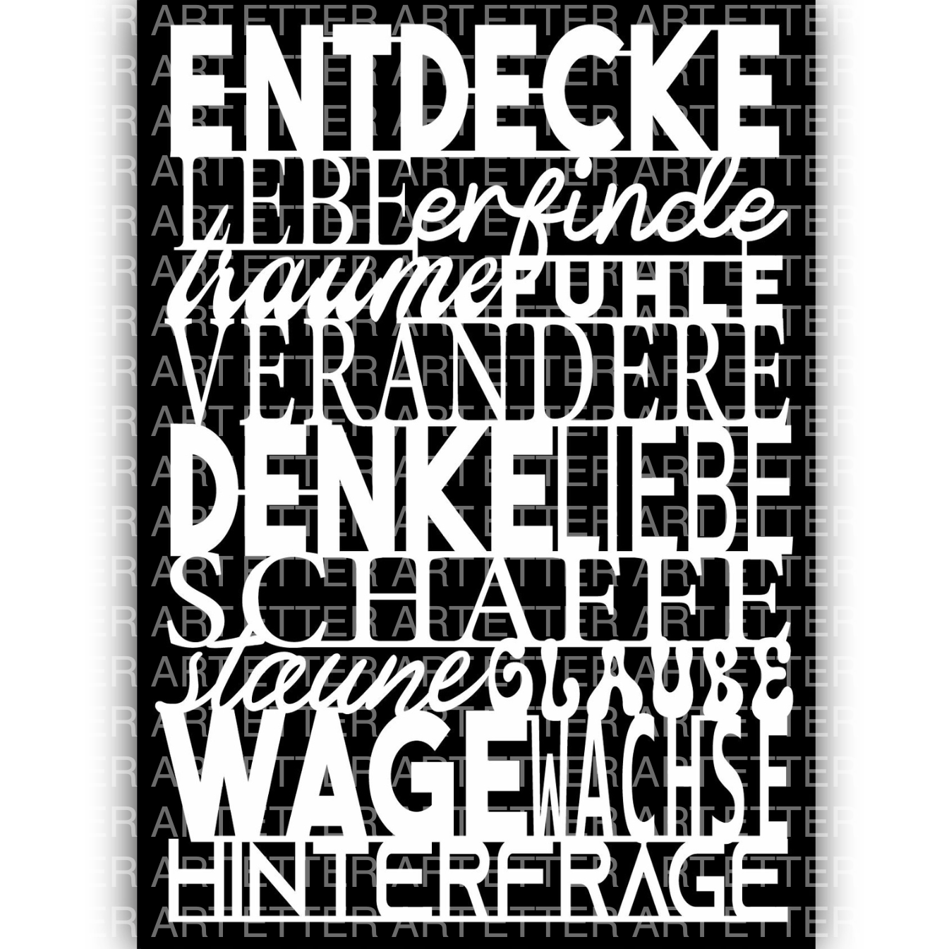WILD WORDS (DE) - 21,0 x 29,7 cm 